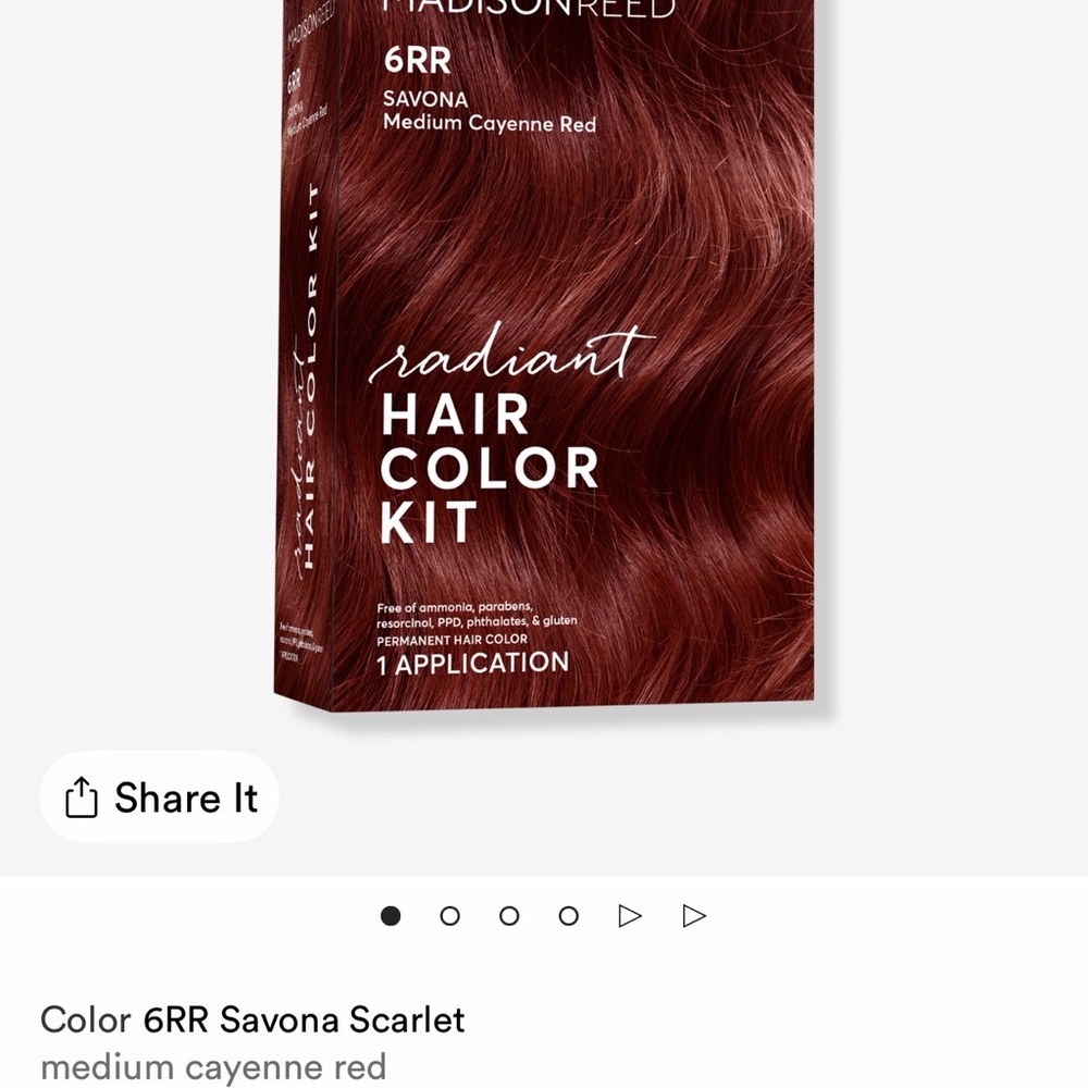 Set of 2 boxes Madison Savona Scarlet Hair Color Kit